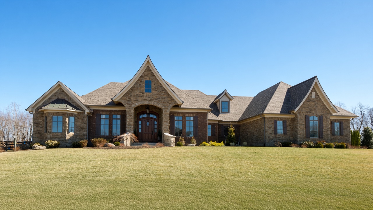 Exterior of a Gale custom home