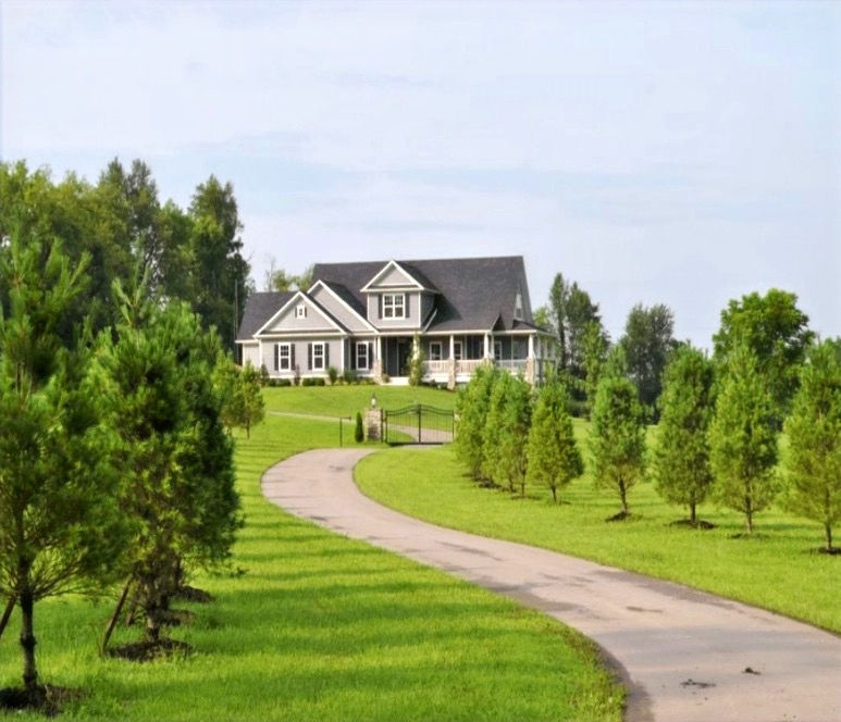Crawley Lane plan set above a curved drive